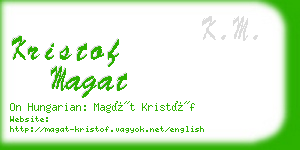 kristof magat business card
